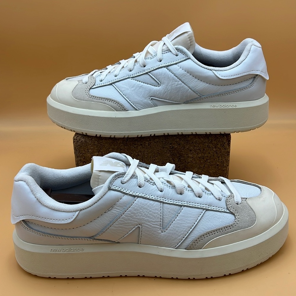 New Balance White and Gray Athletic Shoes